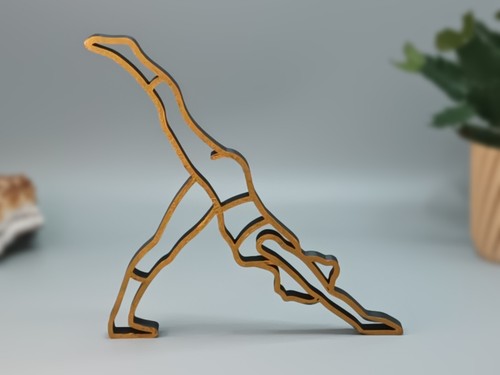 Yoga sculpture one legged - yoga,