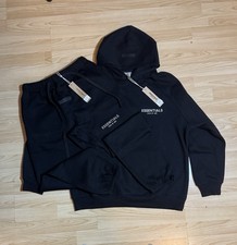 Essentials Black Tracksuit