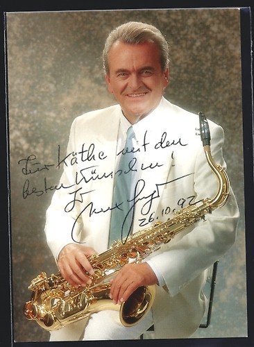 Postcard musician max greger - musician,
