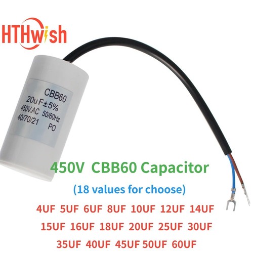 Cbb60 run capacitor 450v - cbb60,