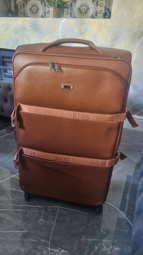 Large leather suitcase - x,
