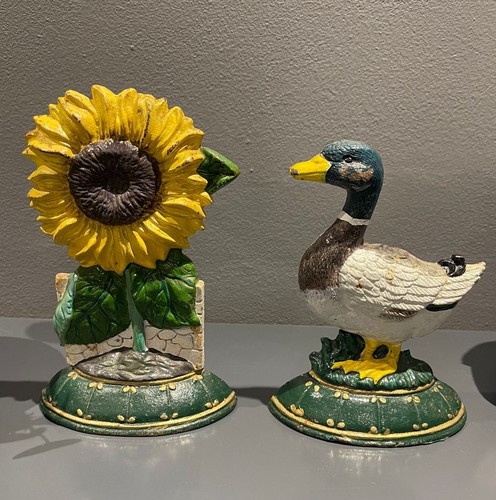 Vintage sunflower and mallard - sunflower,