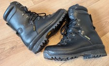 Gortex Army / Police Boots Vibram Sole Military 2009 Black Leather Size 5 Uk VGC