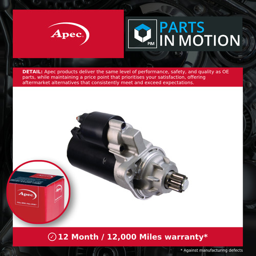 Starter motor asm1319 apec - starter,
