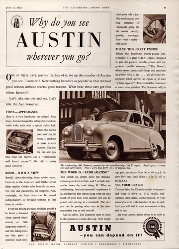 Austin a40 somerset car - austin, print