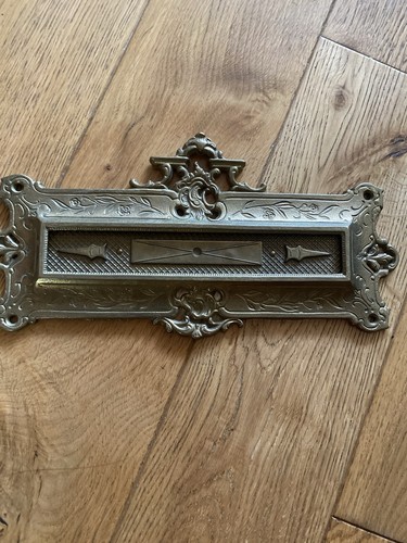 Antique ornate brass letter - ornate,