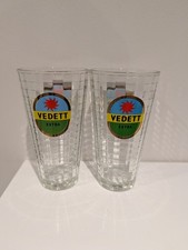 2 x 1 Pint VEDETT Beer Glasses