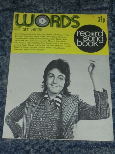 Words record song - words,