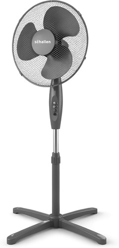 Schallen grey pedestal fan - grey,