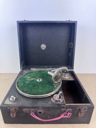 Vintage portable gramophone - vintage,