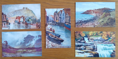 Vintage postcards water - x, postcards-water