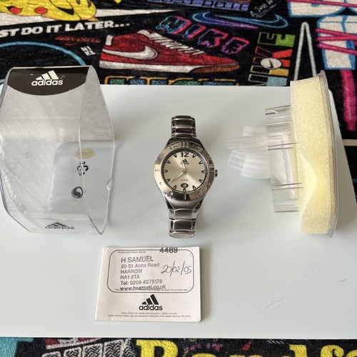 Rare adidas base metal watch - metal,