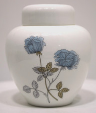 Vintage Wedgwood Ice Rose Design Ginger Jar 4"