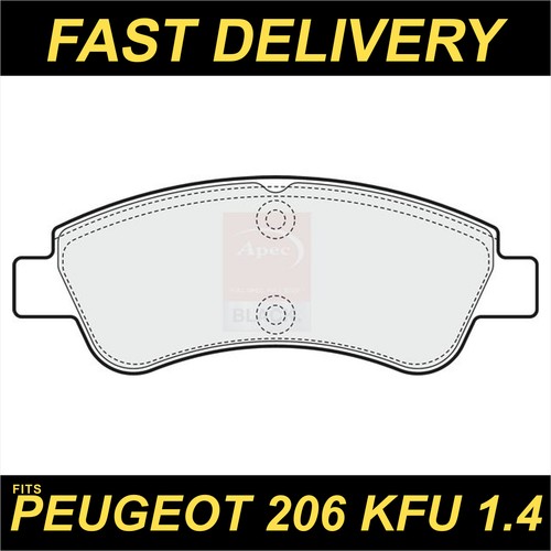 Brake pads set - pads, 206