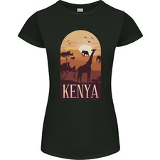 Kenya Safari Souvenir Womens Petite Cut T-Shirt