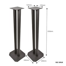 Studio Monitor Speaker Floor Stand Black 50cm 80cm stands single/pair