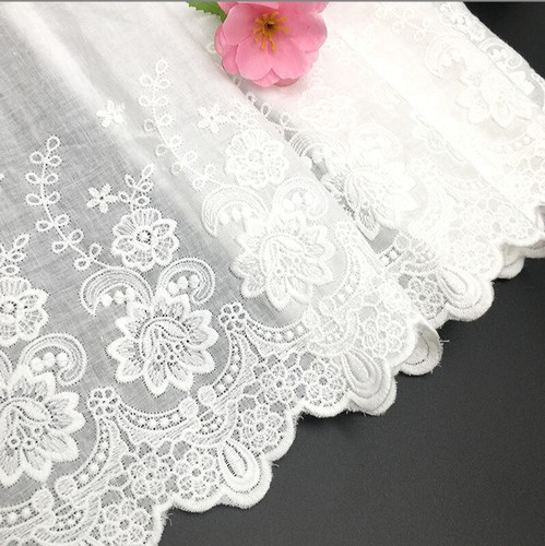 6yards white broderie - white,