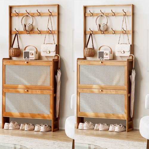 Bamboo shoe cabinet with - cabinet,