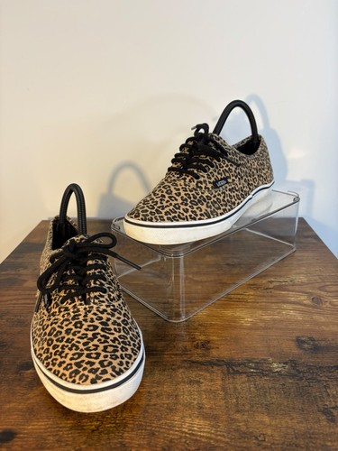 Ladies leopard print vans vgc - print,