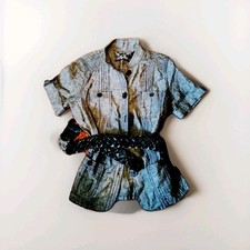 JOHN ROCHA GREY BELTED SHIRT