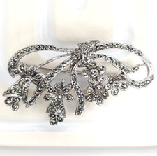 Vintage Marcasite Flower