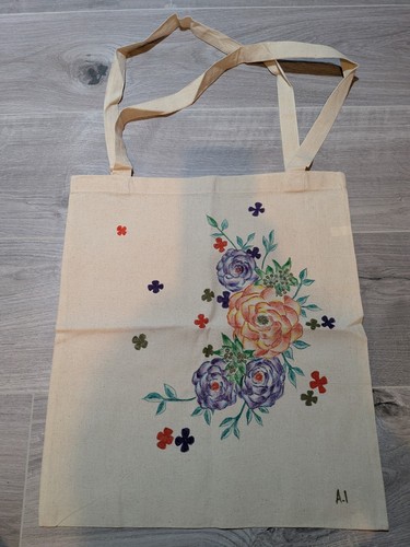 Handmade cotton tote - handmade,
