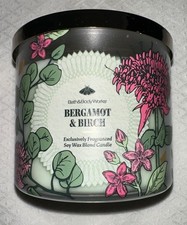 Bergamot & Birch 3-Wick Candle 25-45 burn hours - Bath & Body Works NEW