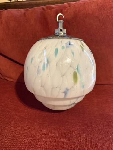 Genuine art deco marbled glass - genuine,