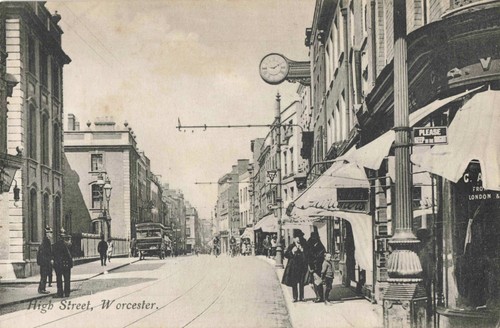 High street worcester old - high, worcester,