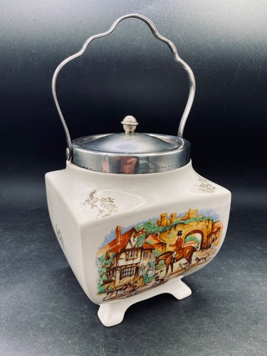 Biscuit jar sandland ware - jar,