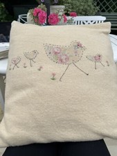 Cushion easter decor handmade vintage fabric