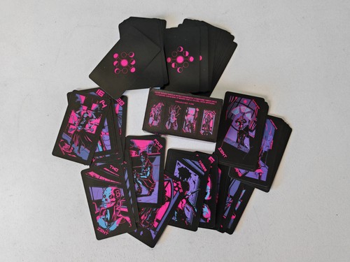 Neon moon tarot cards - neon,