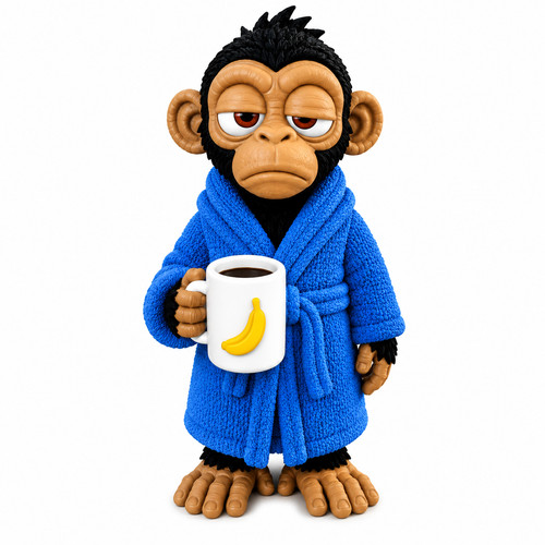 Cute monkey coffee - coffee, gift