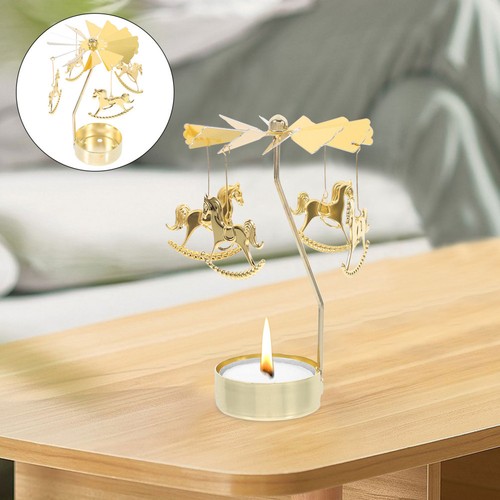 Rotating candle holder - rotating, metal