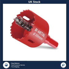 Professional Grade 35mm High-Speed Bi-Metal Hole Cutter for Wood & Metal