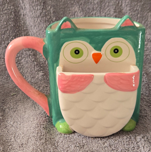 Ceramic owl figural novelty - owl,
