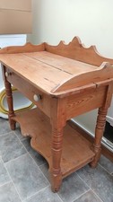 Pine Washstand | 19th Century Antique Console | Farmhouse Style