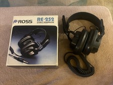 Ross RE-252 Vintage HiFi Headphones Fully Working Separate Volume Control
