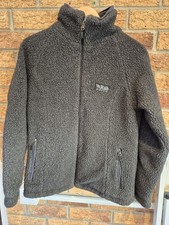 Rab womens double pile full zip jacket charcoal grey size uk 12 Warm Hiking