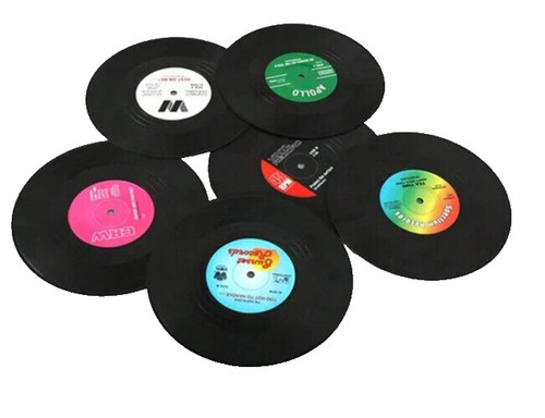 Vinyl record boxed - boxed, coasters