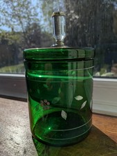 Vintage green glass candy - glass,