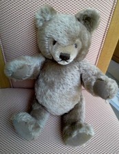 Gorgeous 13" 1970's Yellow Label Steiff Mask Original Mohair Teddy Bear