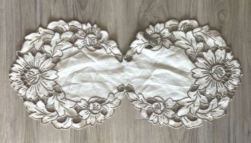 Vintage linen cutwork - vintage,