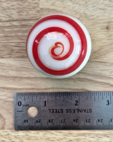 Vintage 30s glass red marble - vintage,
