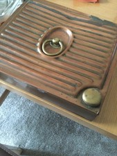 Rare vintage copper bed foot - copper,