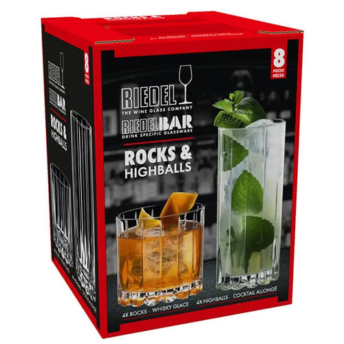 Riedel bar set rocks - set, 8