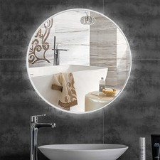 Big Round Wall Mirror Bathroom