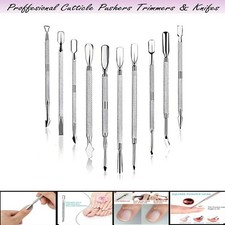 Cuticle Pusher UV Gel Polish Soak Off Remover Tool Nail Arts Cuticle Trimmer UK