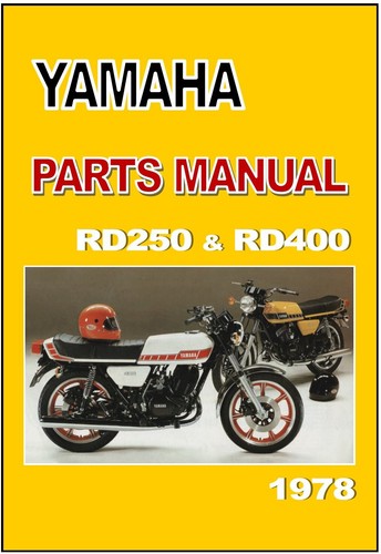 Yamaha parts manual rd400 and - parts,