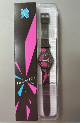 Swatch olympic 2012 pink - pink, brown